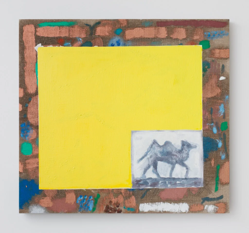 Nora Griffin. First Film, 2013, Oil on linen, 24 x 26 inches