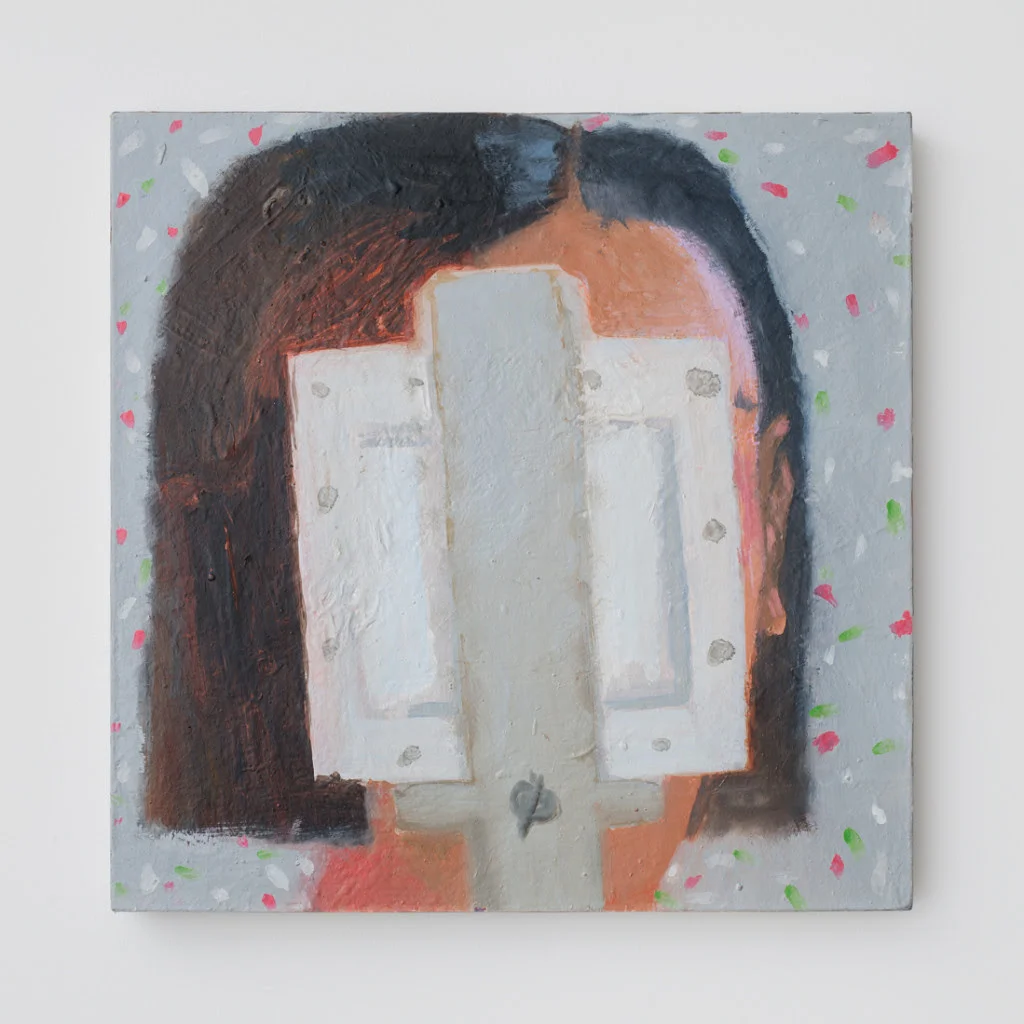 Elena Sisto. Seeing Sound, 2012, Oil on linen, 18 x 18 inches