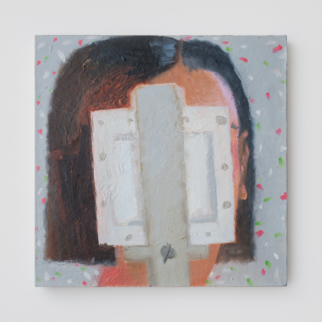 Elena Sisto. Seeing Sound , 2012, Oil on linen, 18 x 18 inches