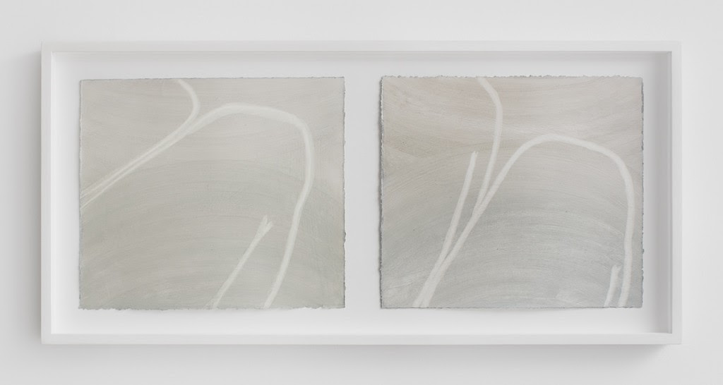 Untitled (legs) , 2013, Diptych, oil on paper (framed), 19 x 34 inches