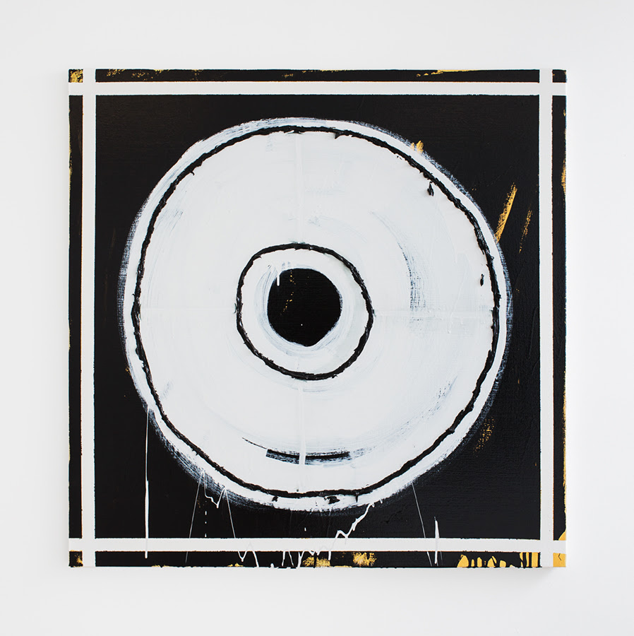 Public Enemy , 2013, Oil and enamel on canvas, 36 x 36 inches