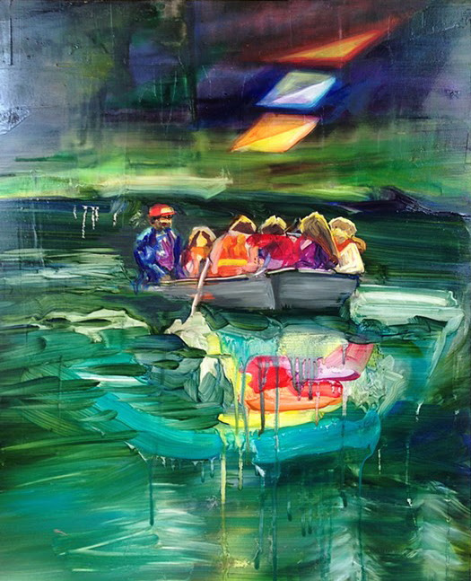 Kecksburg Roswell 2 , 2013, Oil on panel, 20 x 16 inches