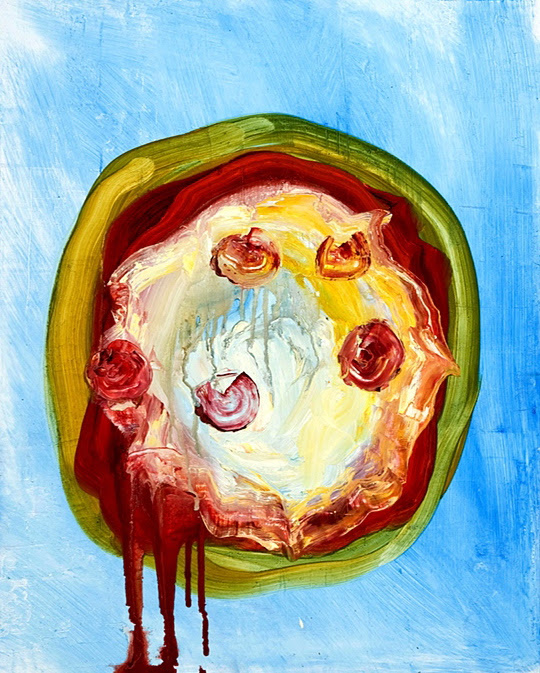 Dartboard , 2012, Oil on panel, 20 x 16 inches