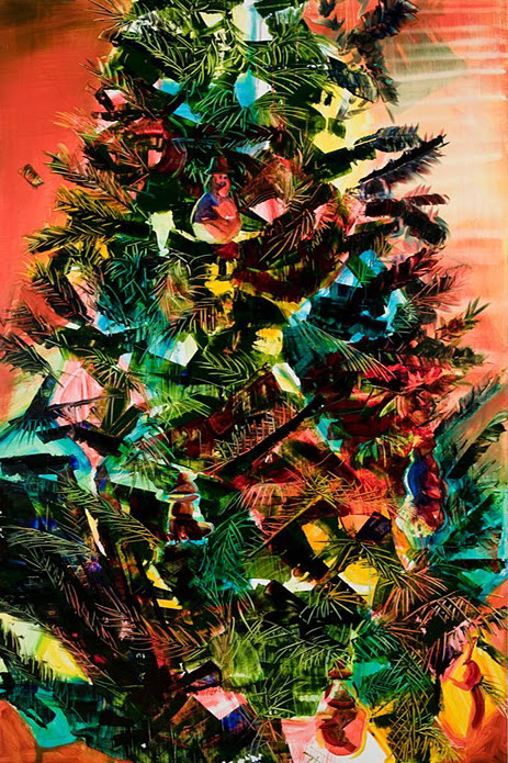 Sunset Pine , 2013, Oil on panel, 60 x 40 inches
