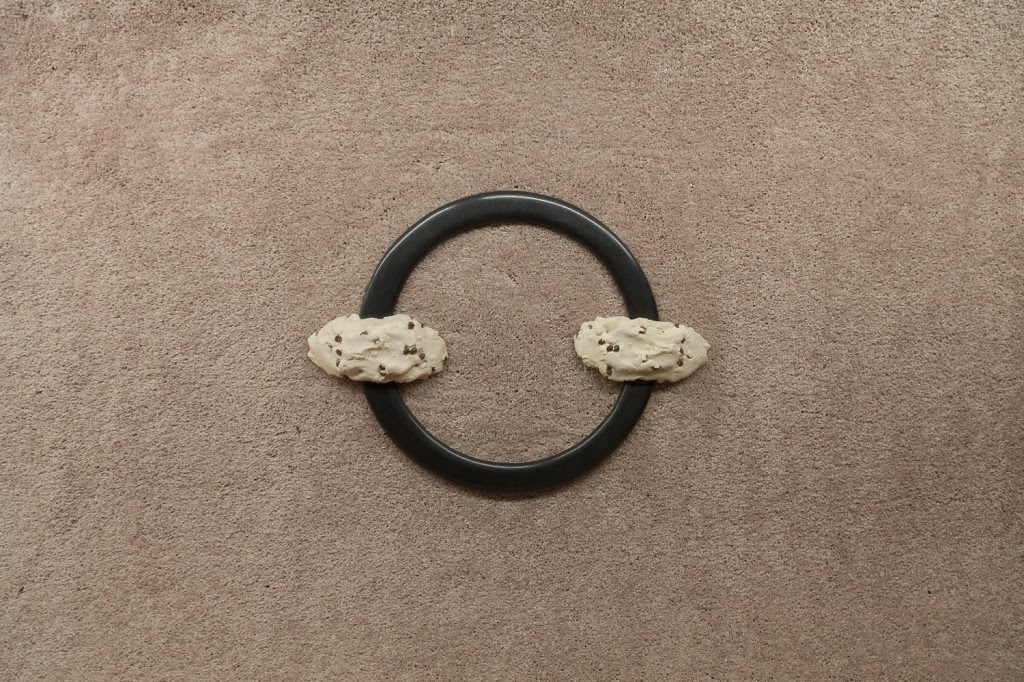 Wreath , 2012, Carbon fiber, cast aquaresin, paint, 14 x 17 x 8 inches