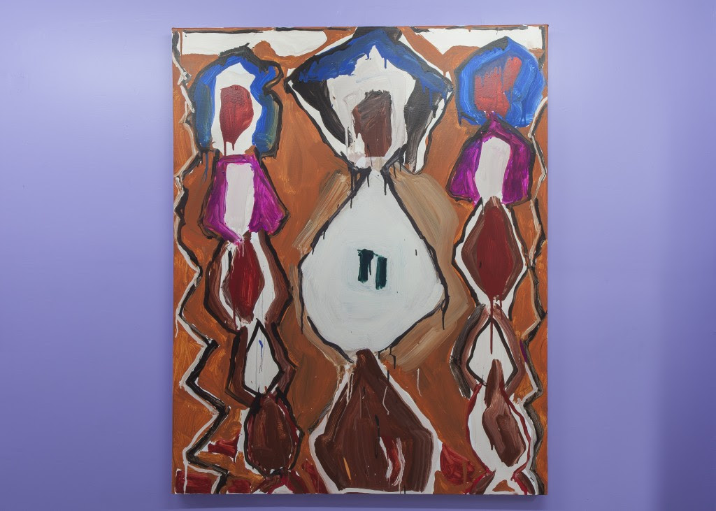 Katherine Bernhardt. Birth Contractions , 2012, Acrylic on canvas, 60 x 40 inches