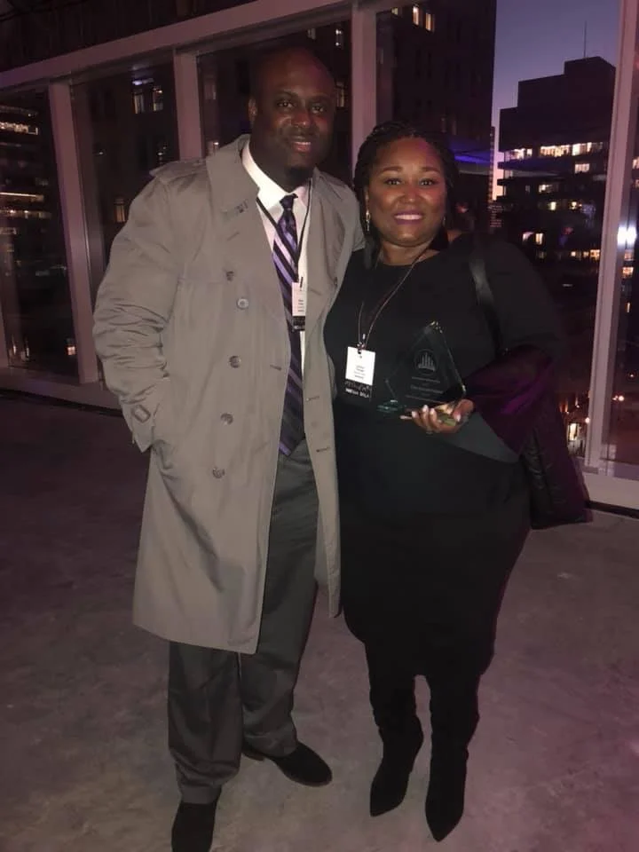 Mr. and Mrs. Tony Turnage at the Downtown Partnership of Baltimore award ceremony