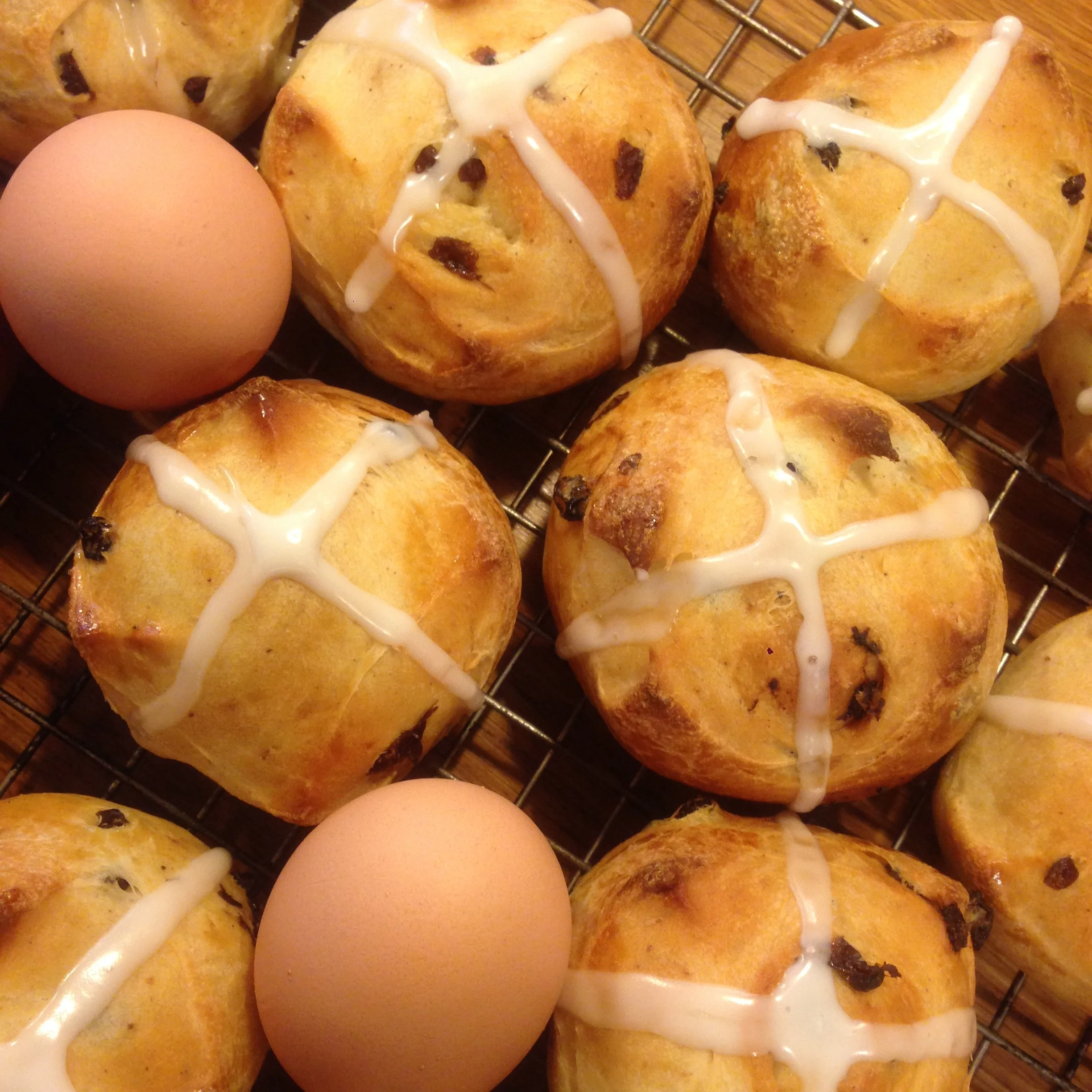 Making Hot Cross Buns