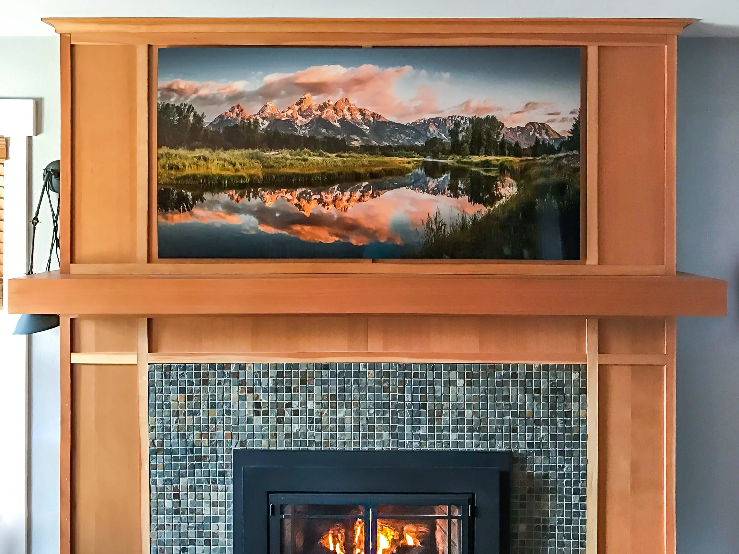 Here's a 60x30" acrylic print hanging at a customer's home. 
