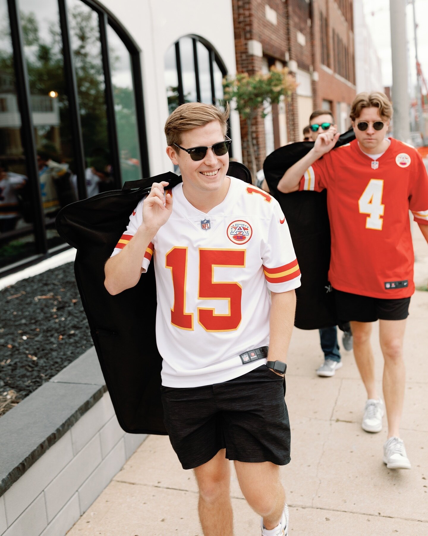 BIG DAY. Throwing it back to Jake &amp; his boys rolling in for his big day in October.

Let&rsquo;s go Chiefs!!