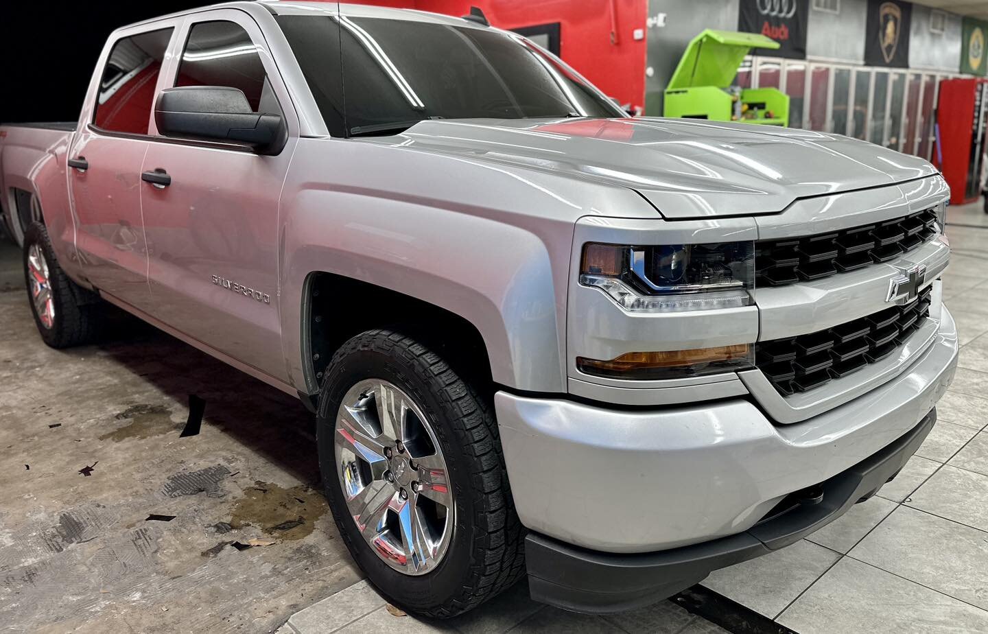 Silverado rolling out with some of our BEST Ceramic tint all around! ✨