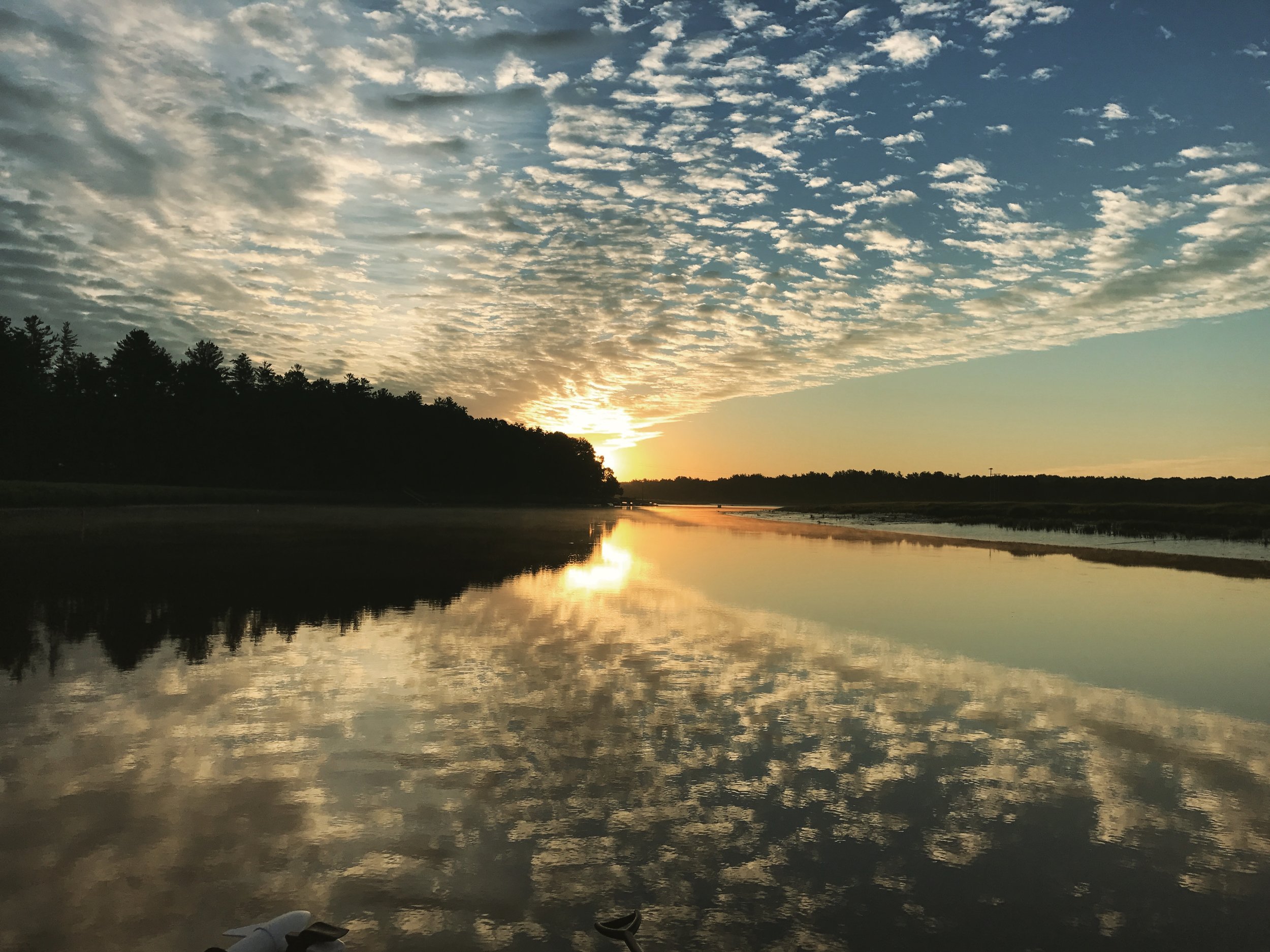 Sunrise at the Squamscott Boat Ramp.&nbsp;&nbsp;Photo:&nbsp;@kylelschaefer