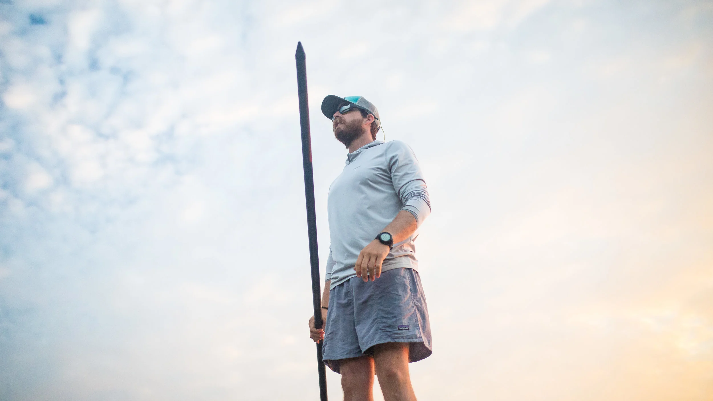 Scanning the flats for fish.&nbsp; We just pulled onto a flat and now it's time to pattern the fish, judge their mood and pick out targets for the angler.&nbsp; Photo: Ben Carmichael