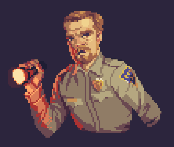 Hopper from Stranger Things (fanart)