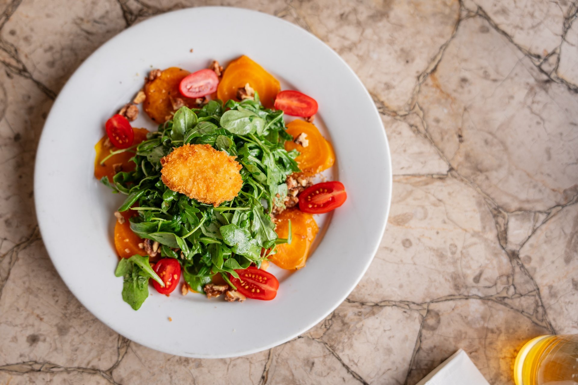 Goat cheese and beet salad from Chestnut Grill and Sidewalk Cafe