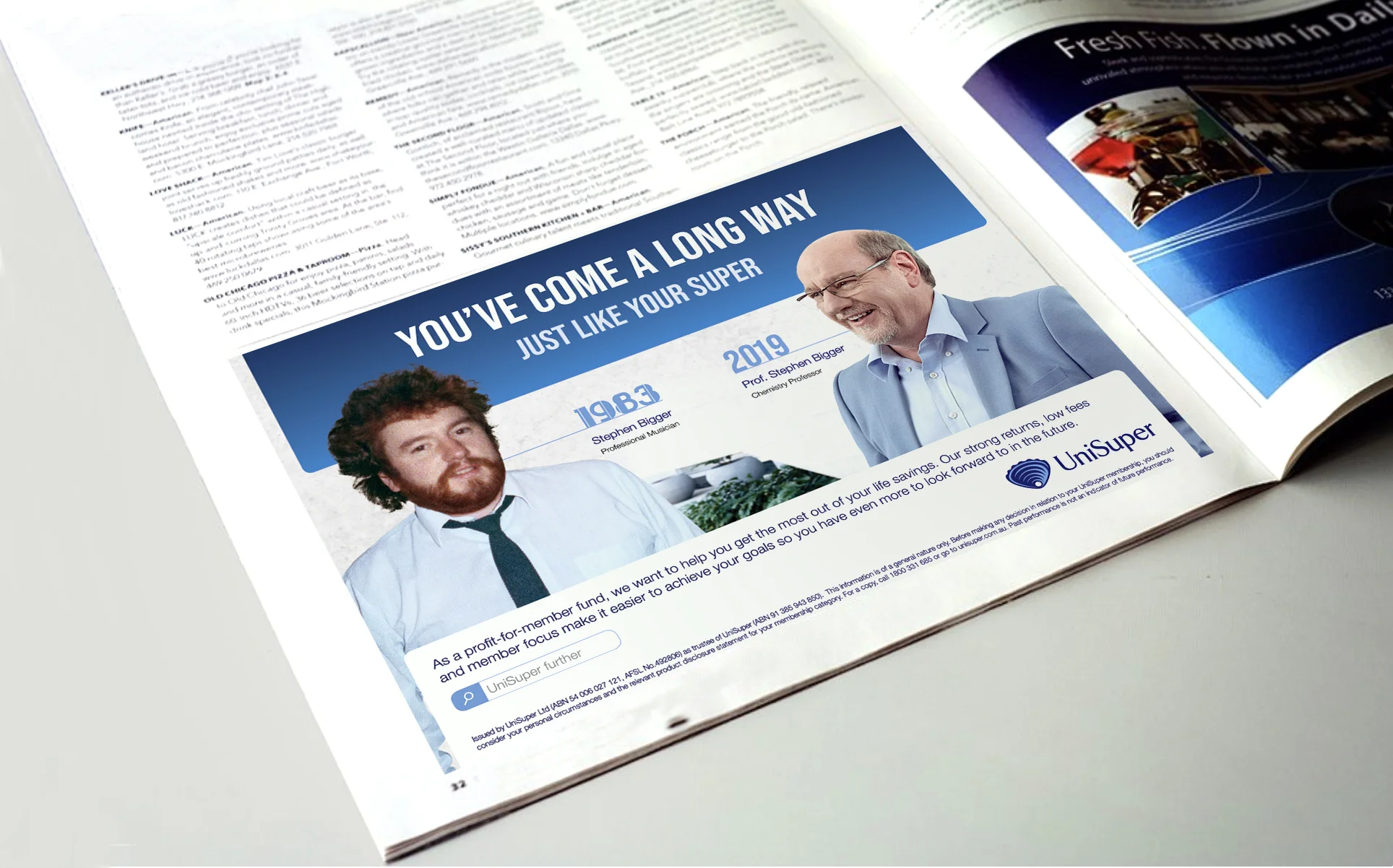 Brand half page ad