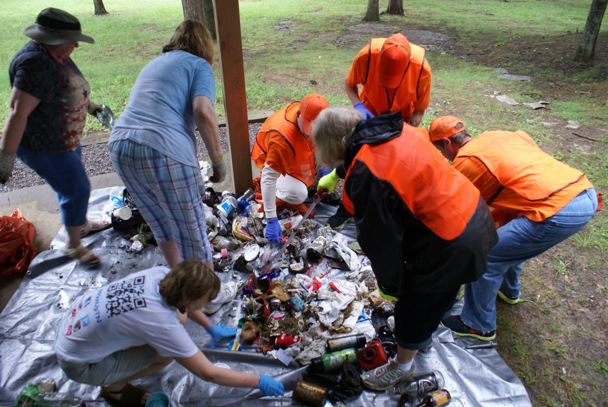 Sorting litter in Wilson County pickup.jpg