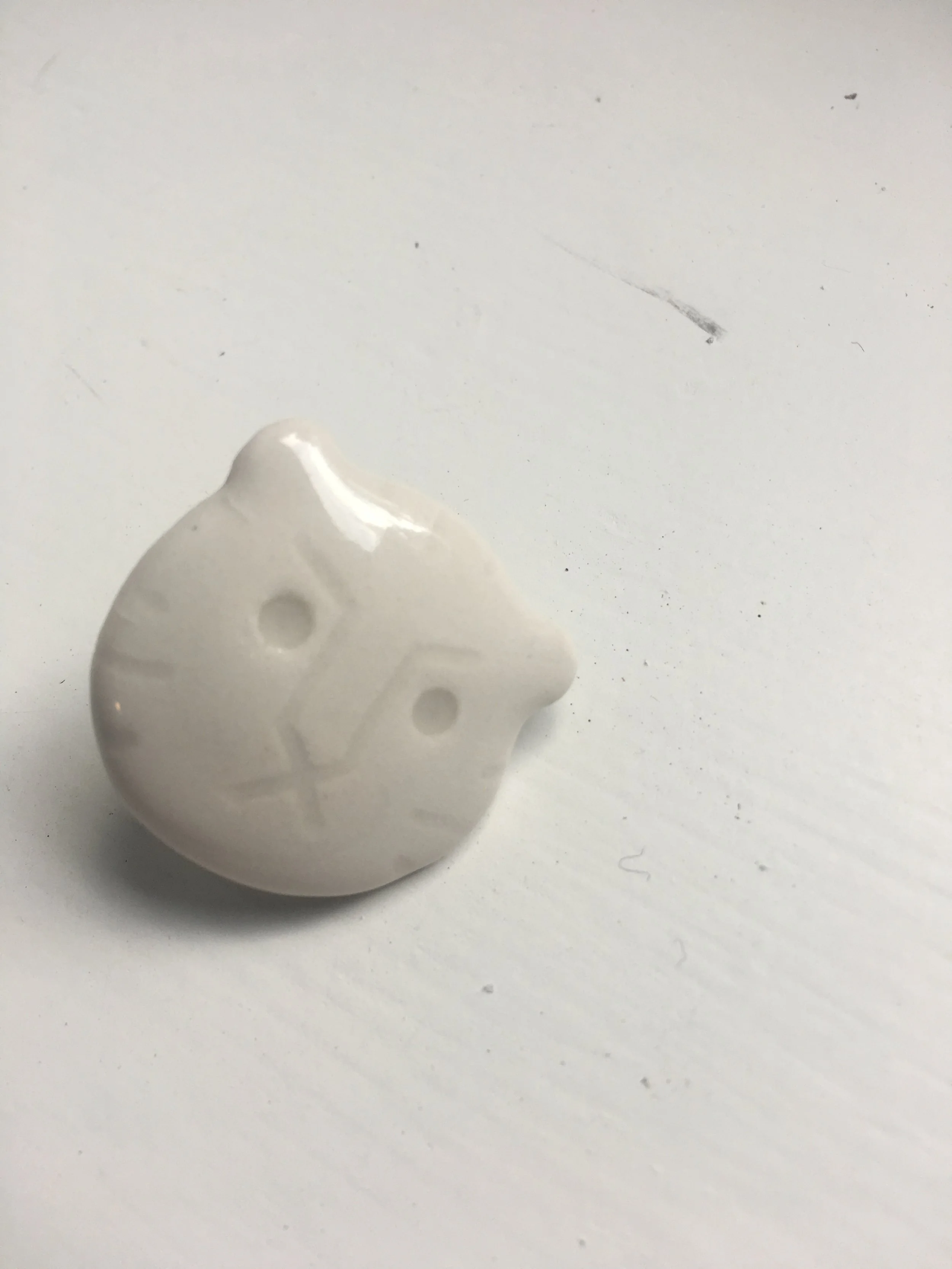 Angry Tiger Porcelain pin