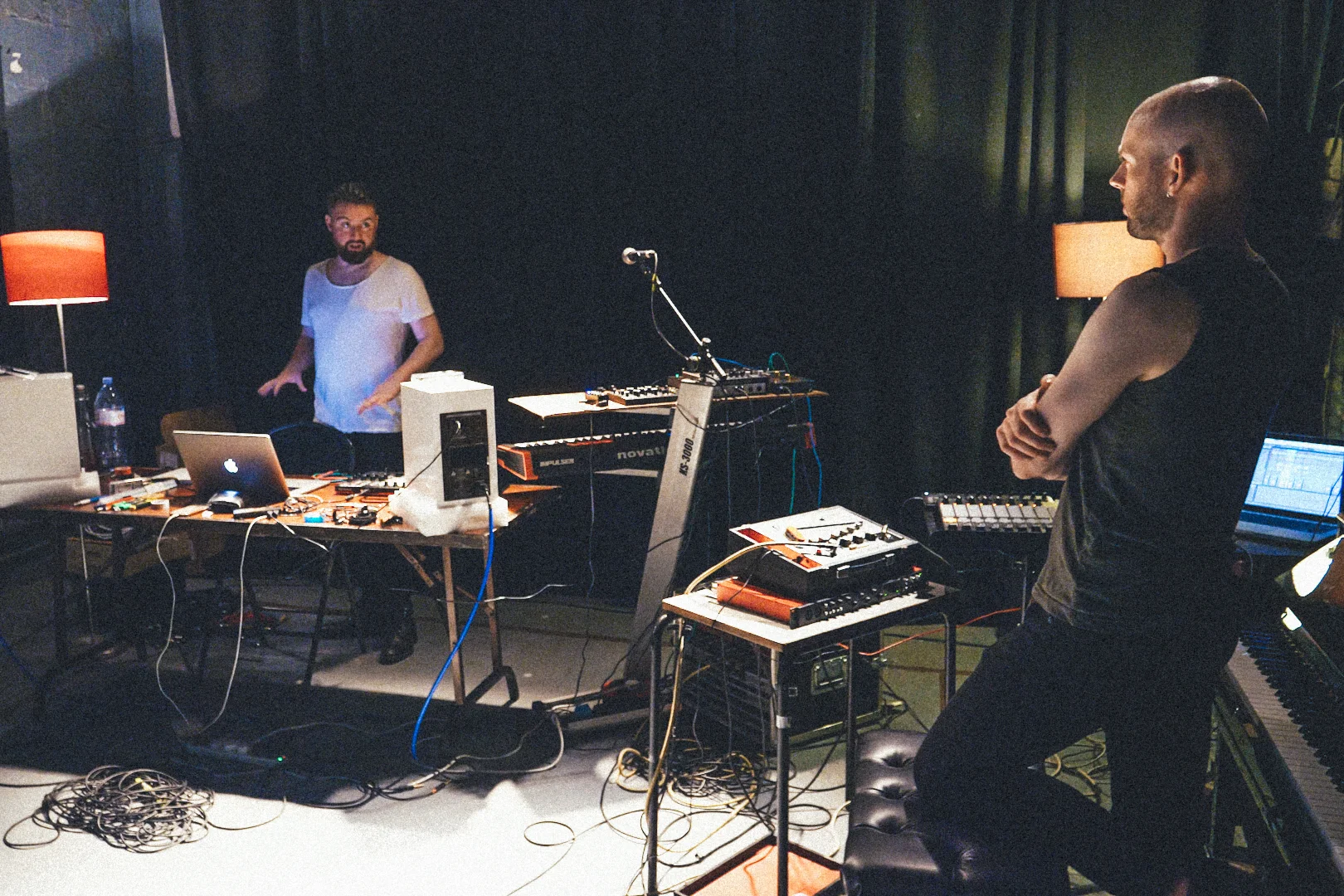 Composers Peter Power and Michael Gallen