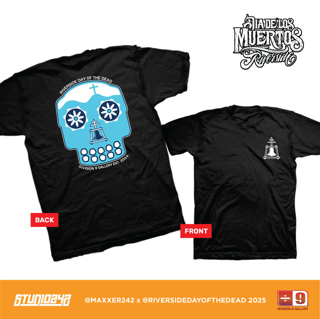Riverside-Day-of-the-Dead-2025-division9gallery-simple-Blue-Skull-tshirt.png