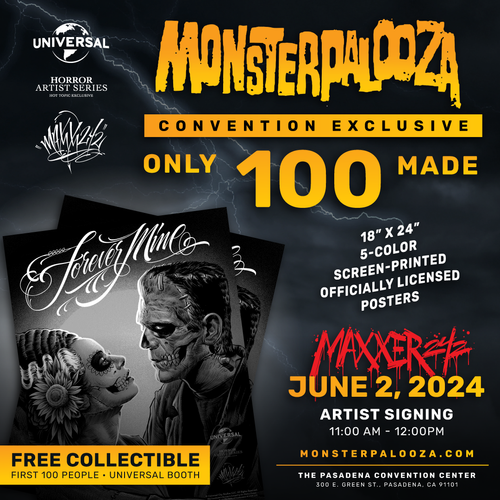 Poster Signing at Monsterpalooza — Maxx242