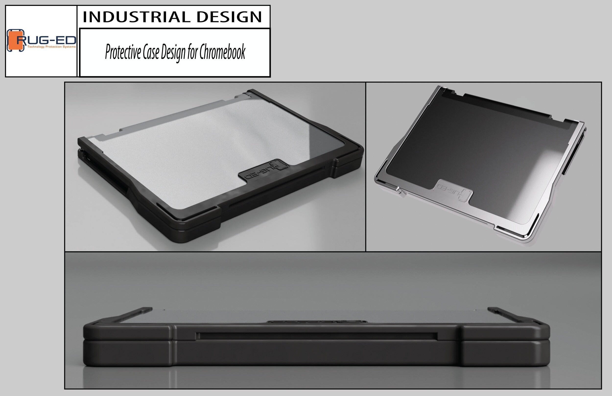 Rug-Ed Protective case designed to fit Google ChromeBook