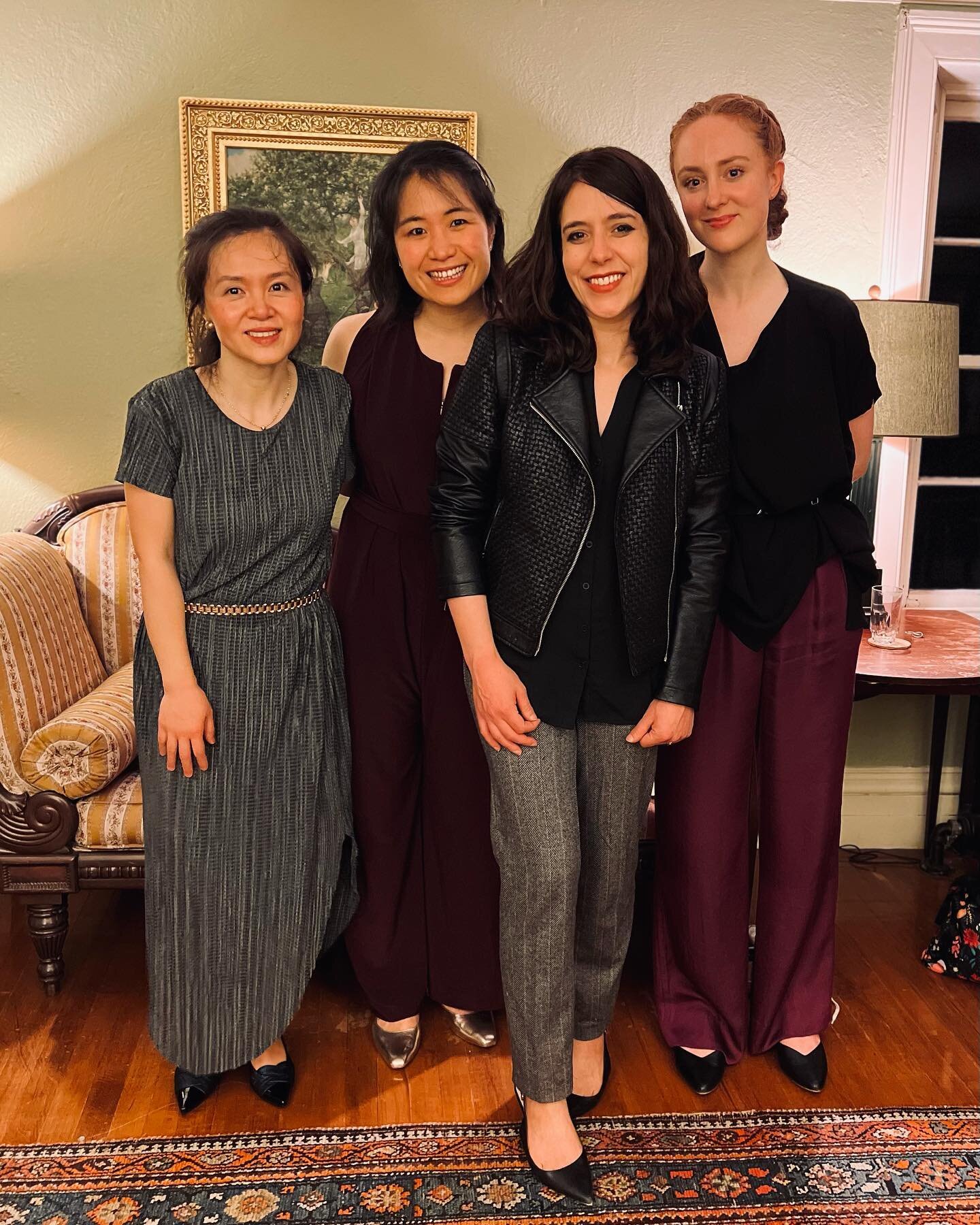 A huge thank you to the brilliant @loren.loiacono for making our concert #5 on this May tour especially exciting with the premiere of her new trio  Sonatensatz ! 
Thanks as well to the Harvard Musical Society for commissioning this work for us, and e