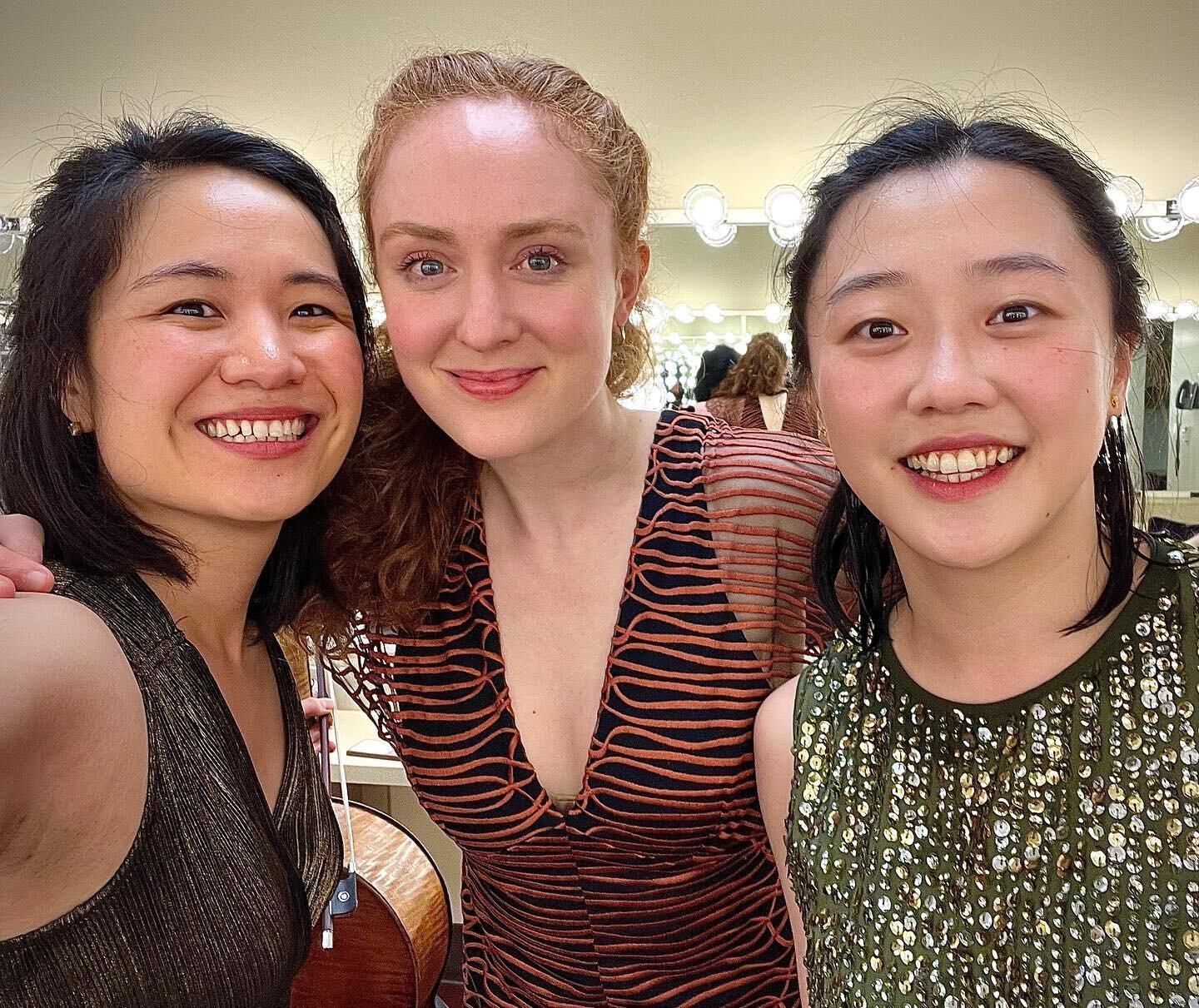 Trio concert afterglow! Thanks to the @wilson.center for hosting us for an epic all-Brahms Trios program last night. We had the best time working with Brookfield orchestra students Friday morning and checking out #milwaukee, a first time for all of u