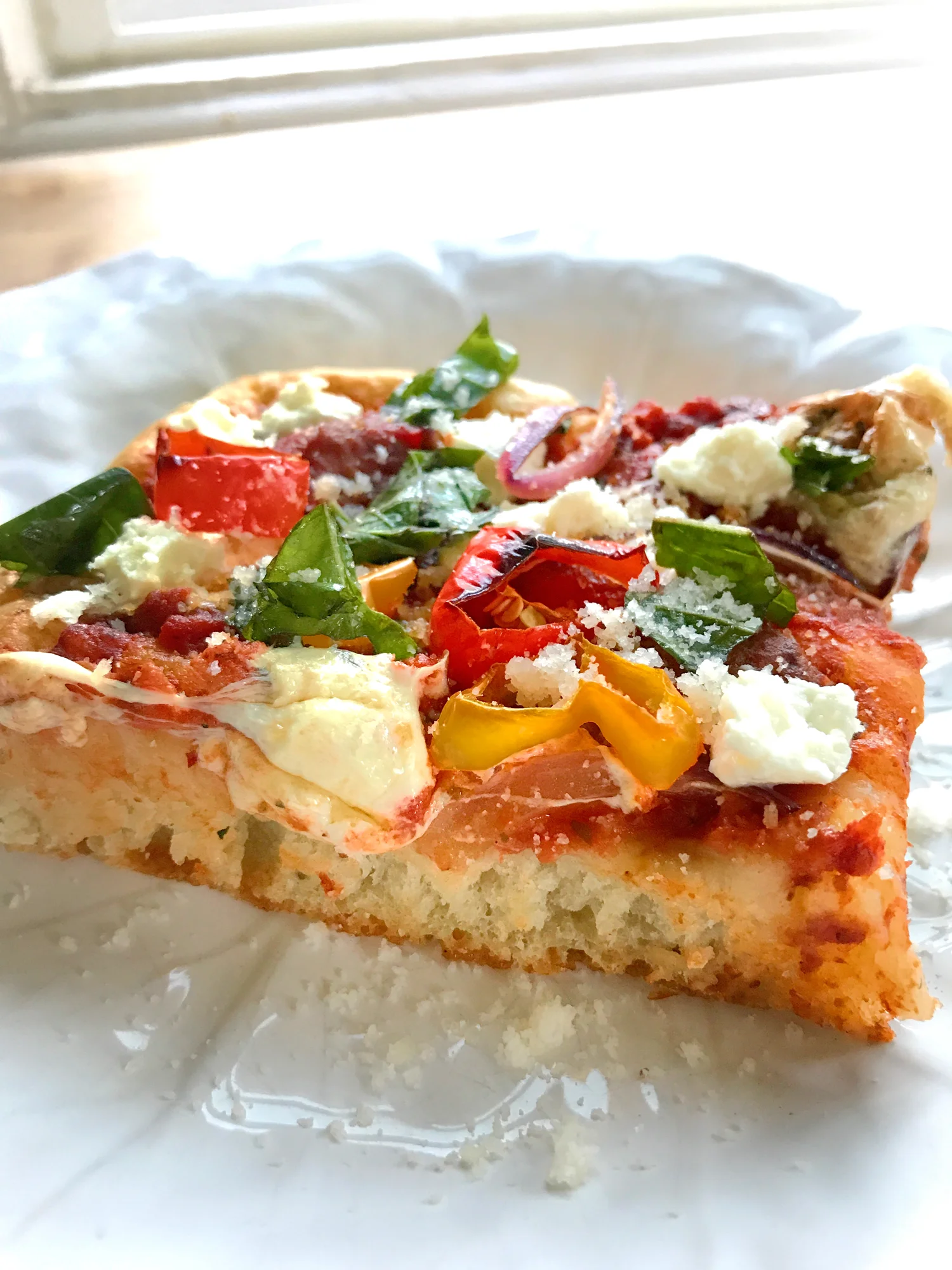 Sicilian "Pan" Style Pizza w/Bolognese Meatballs, Onions &amp; Fresh Mozzarella