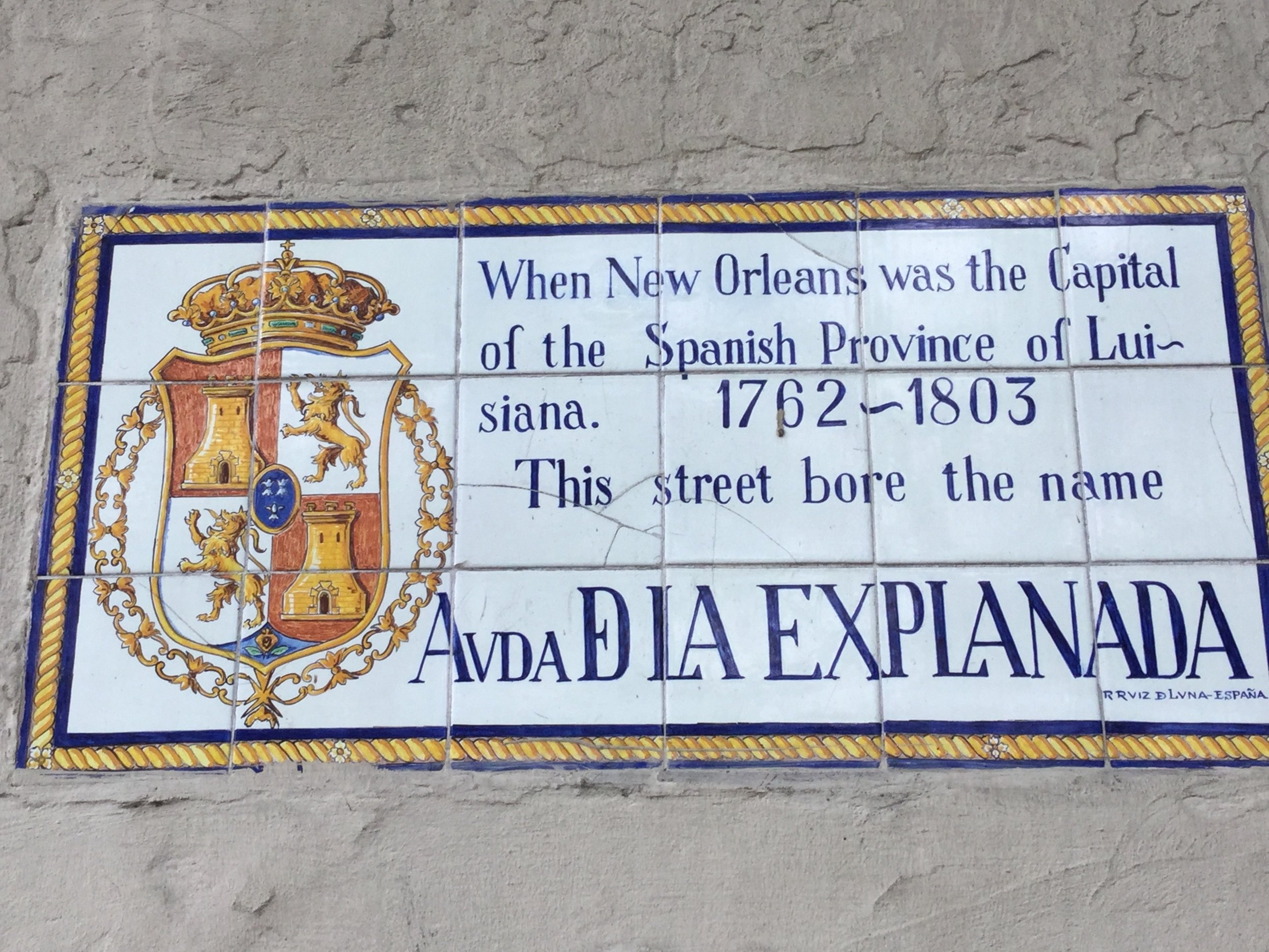 Esplanade Avenue has a long history: French, Spanish, French again, American, New Orleans the whole time.