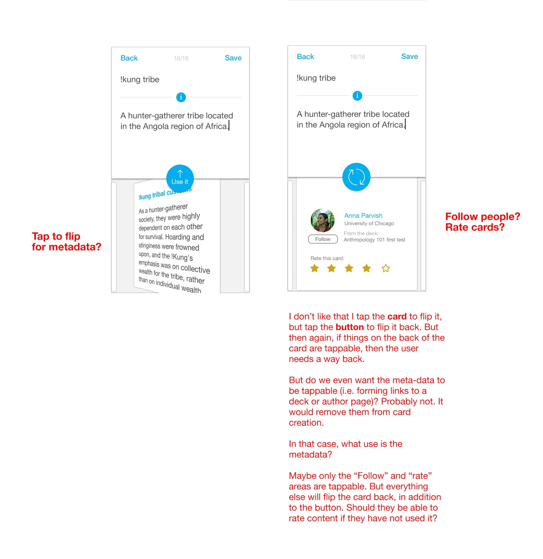 Experimenting with a meta-data treatment for the mobile Recommended Cards feature