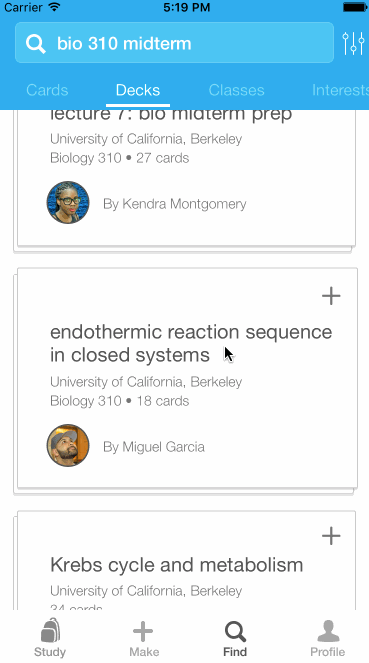An advanced filtering technique for the mobile Homework Help feature