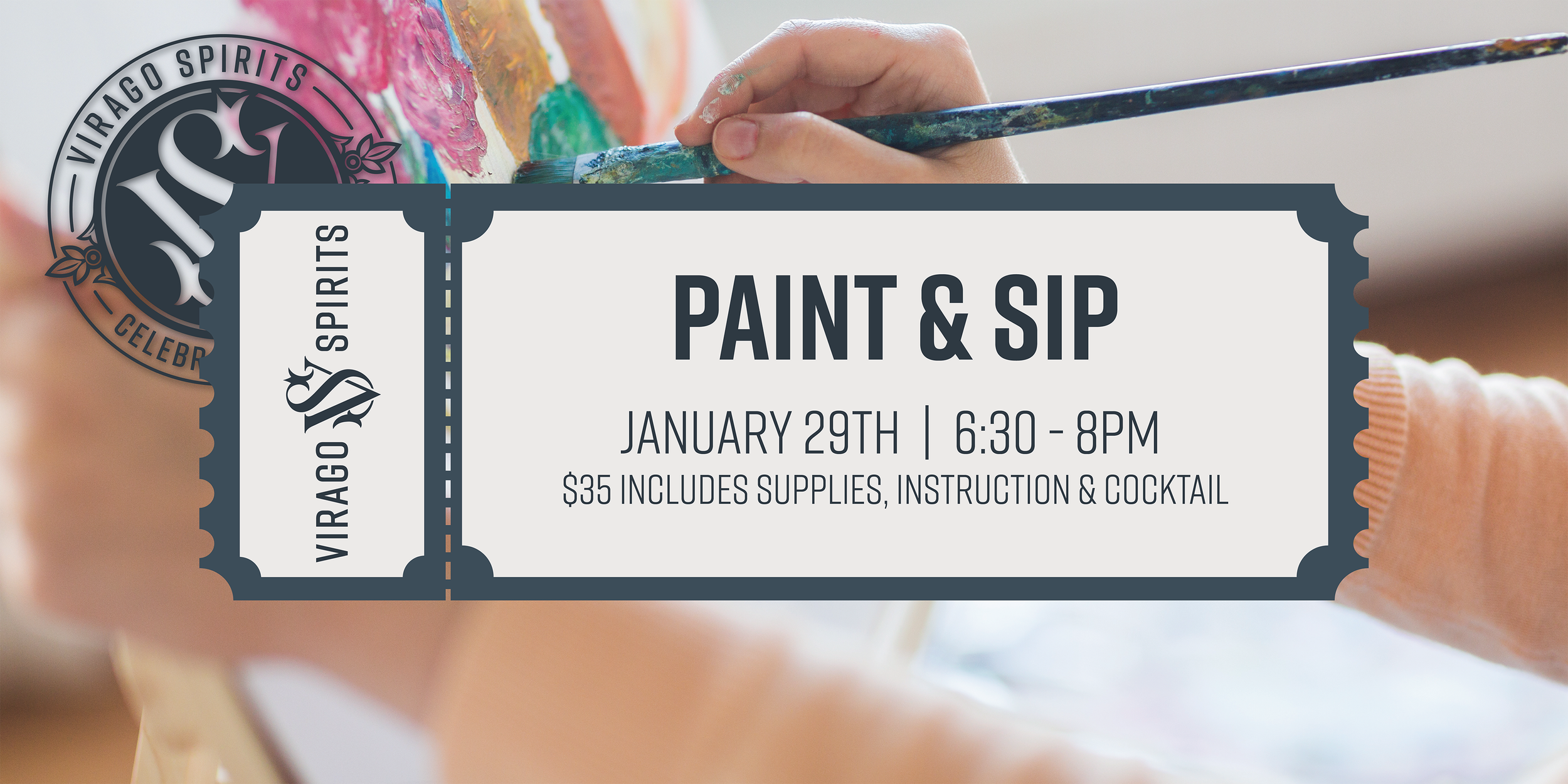 Paint & Sip at Virago Spirits