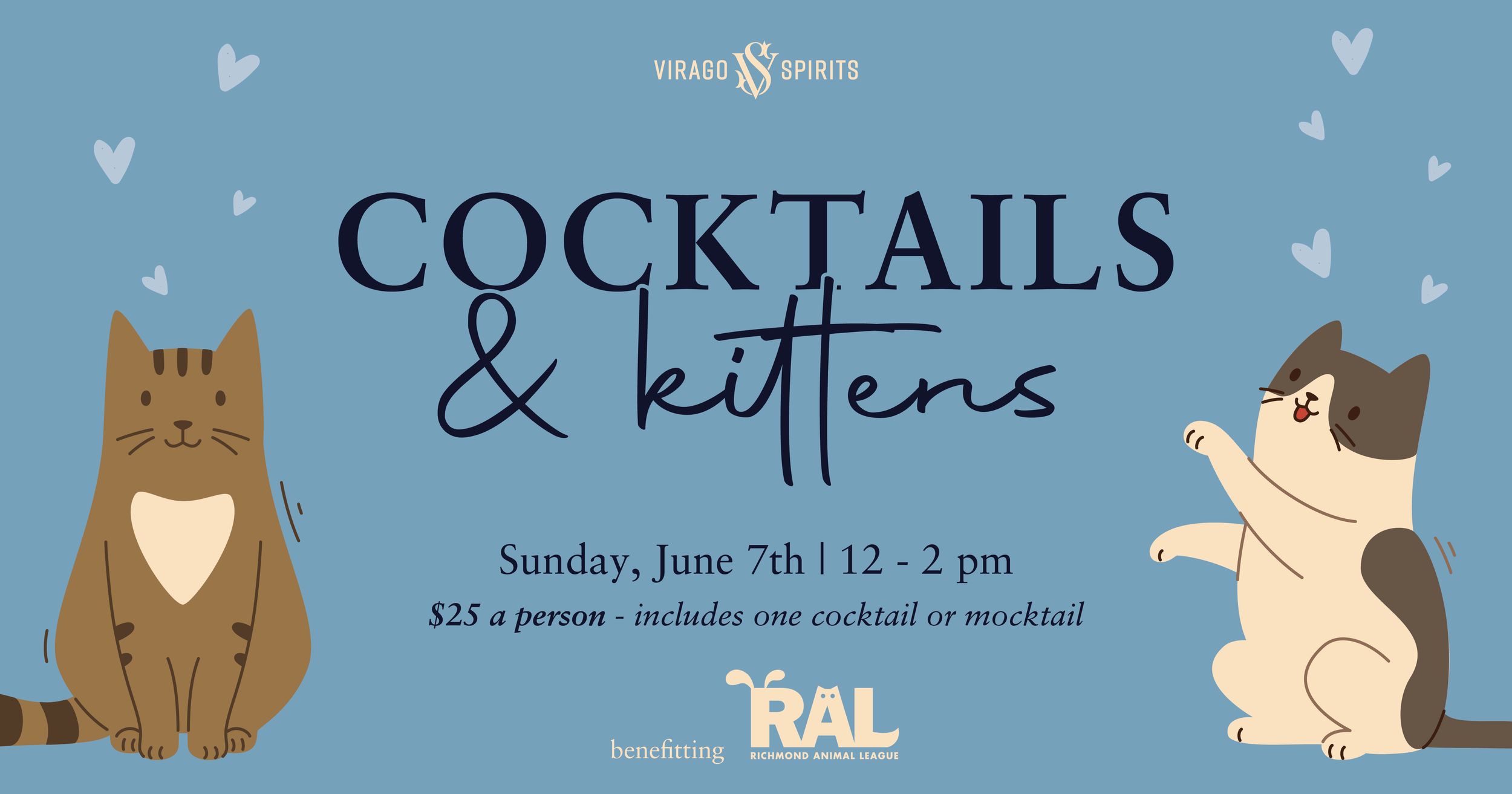 Cocktails & Kittens benefiting Richmond Animal League