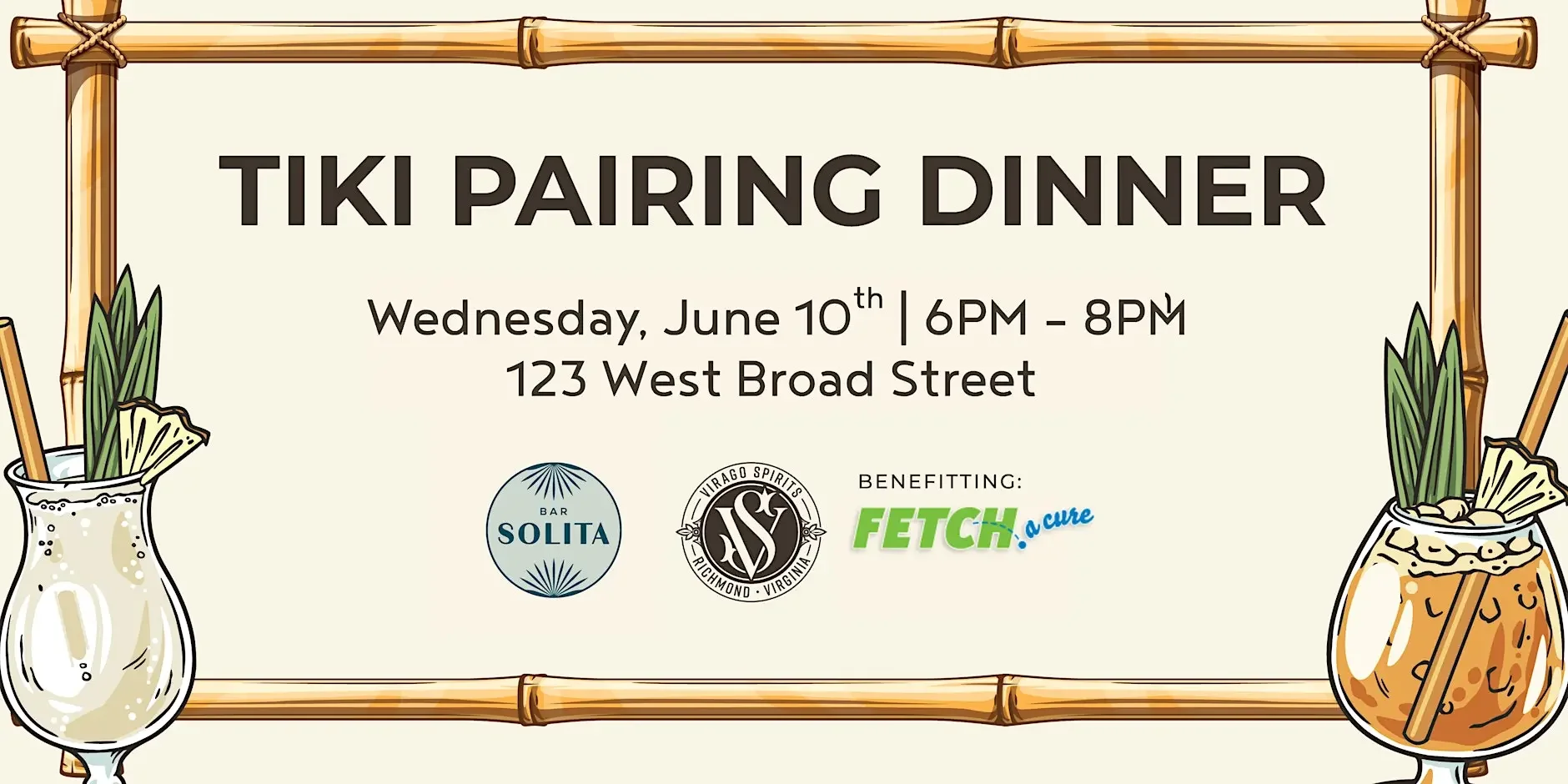 Tiki Pairing Dinner with Bar Solita