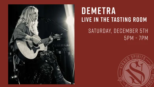 Demetra live in the tasting room