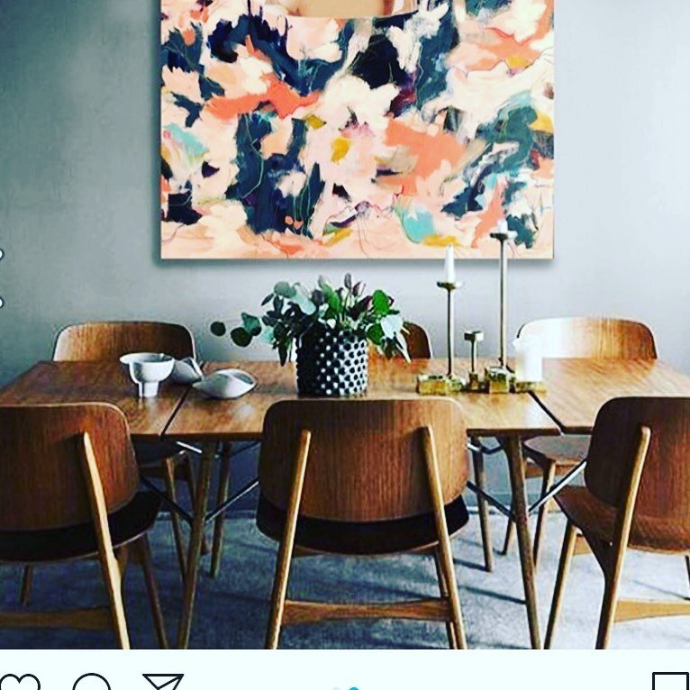 @breemorrisonart can make any new dining room look this amazing 👌 #artist #colourfulinteriors #artforthesoul #melbourneartist #emergingartist #newhomedesigns #cottesloebuilder #ethicalbuilder #havenconstruction #havencustomhomes