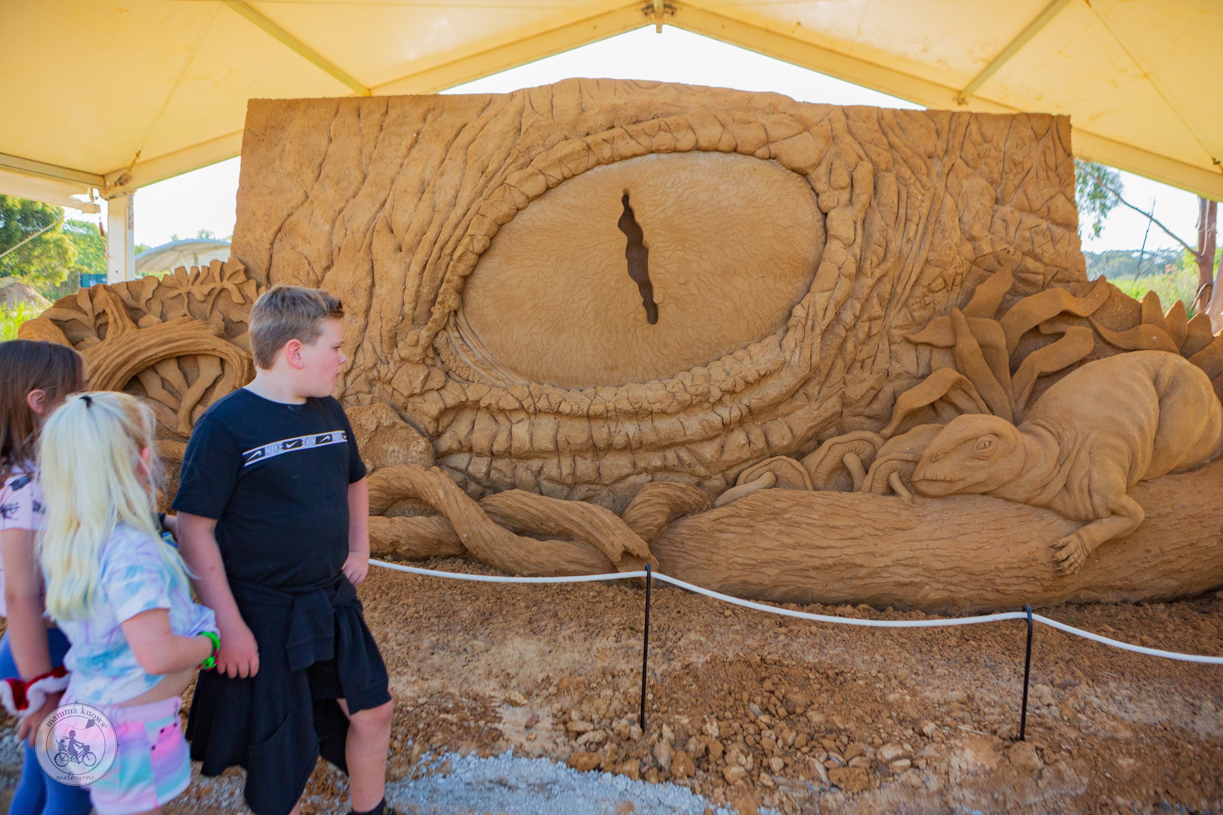 Dino in Sand, Boneo Discovery Park- Mamma Knows South Copyright (25 of 72).jpg
