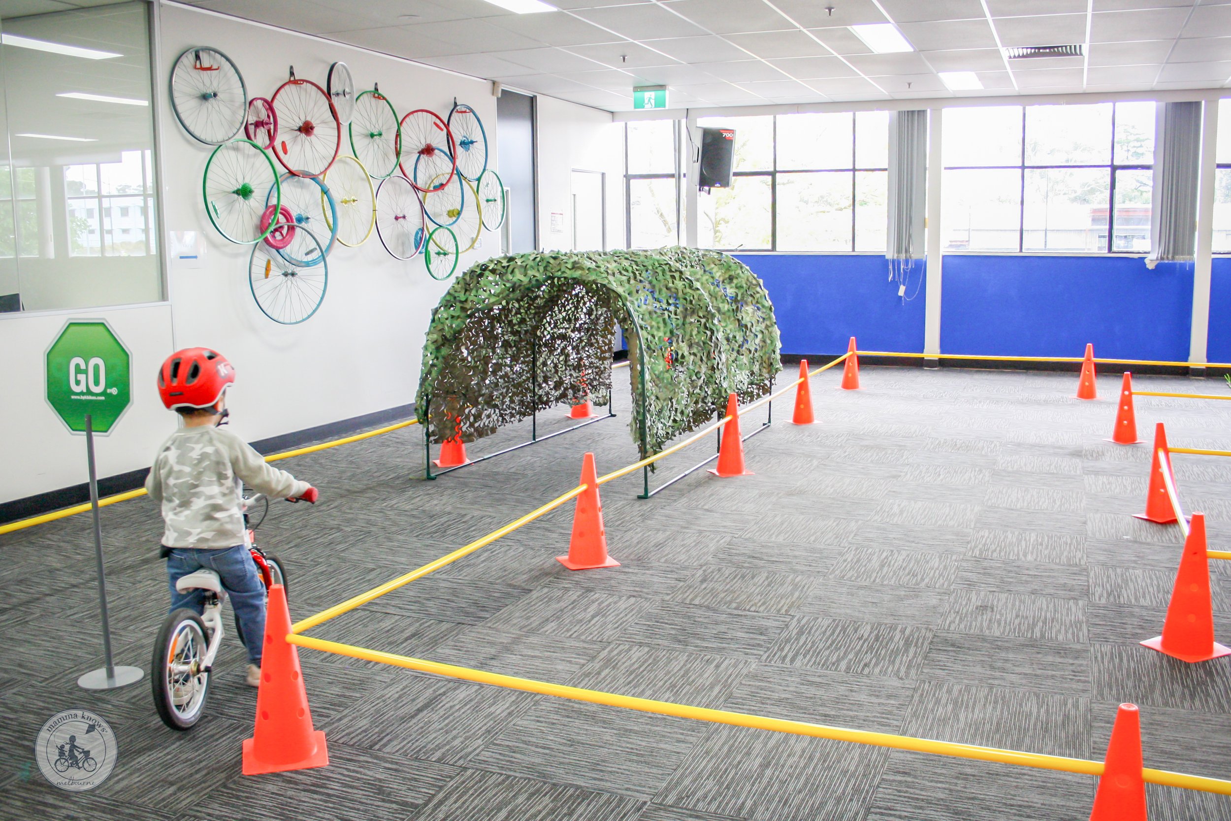 Bike skills indoor bike park