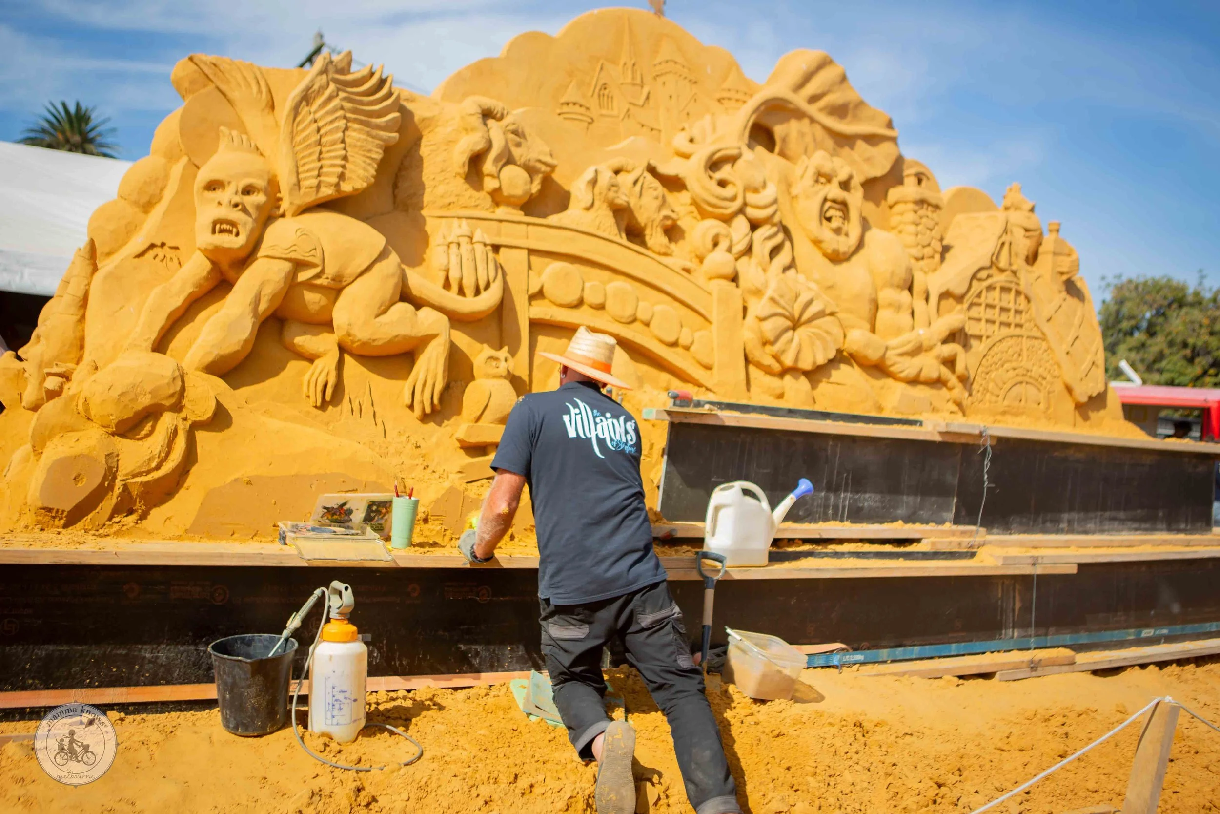 copyright mamma knows south - villains of story time: australian sand sculpting champions, frankston