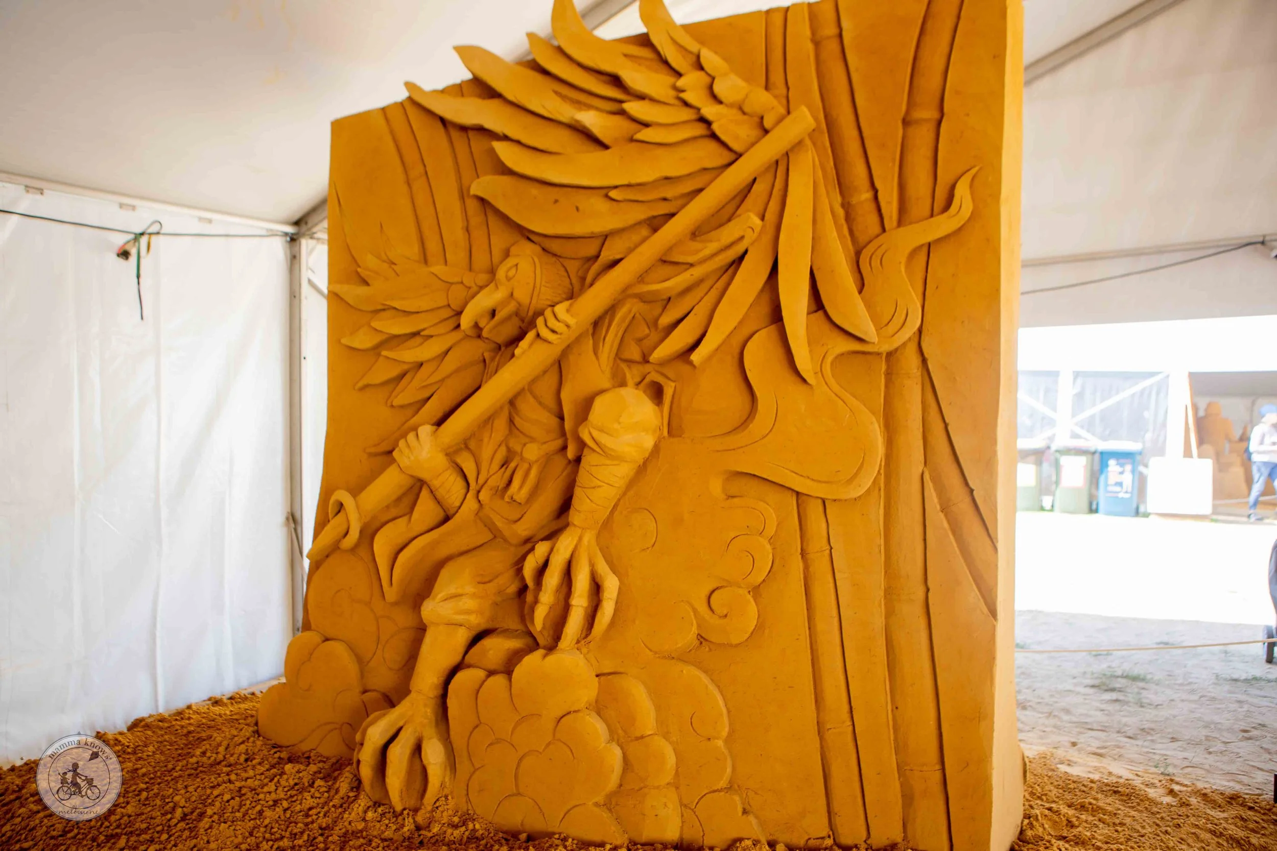 copyright mamma knows south - villains of story time: australian sand sculpting champions, frankston