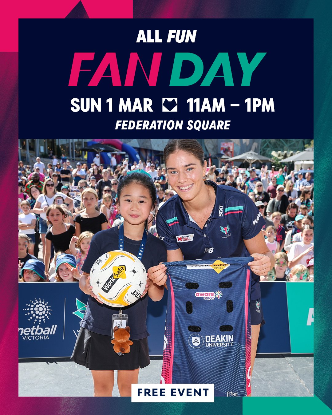 FREE Vixens Fan Day, Fed Square