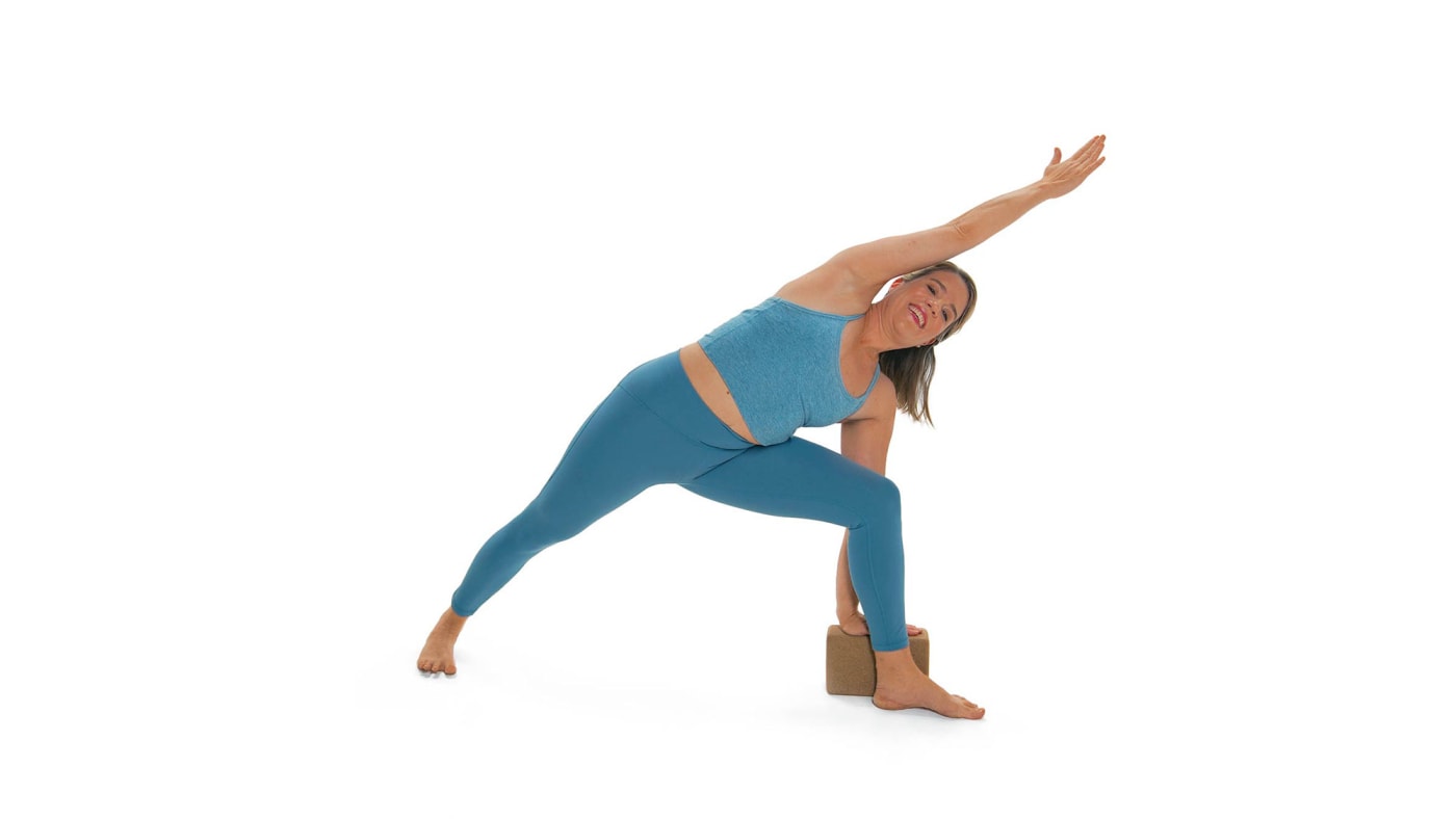 Utthita Parsvakonasana, or Extended Side Angle Pose