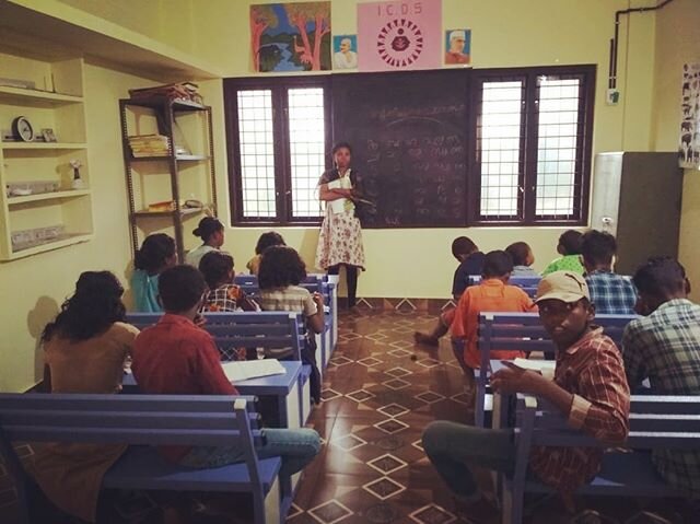 Our students Haritha and Sinu from Nilambur in Malapuram district  have started a tuition program in their village for the tribal Kids. Every day 4 pm to 5.30 pm they teach English, Malayalam and Mathematical class at  a tribal kids community center.