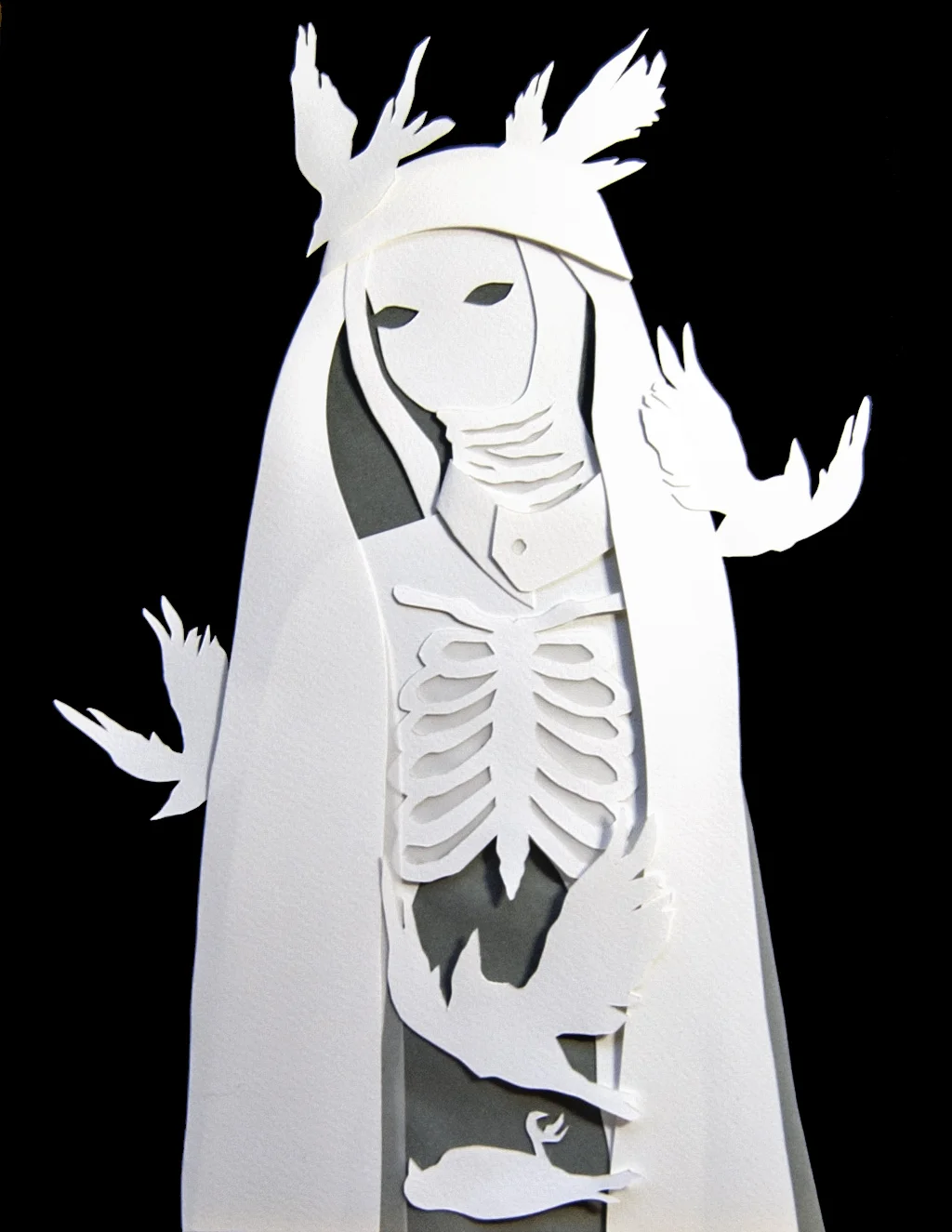 GRACE Hand cut paper, vellum