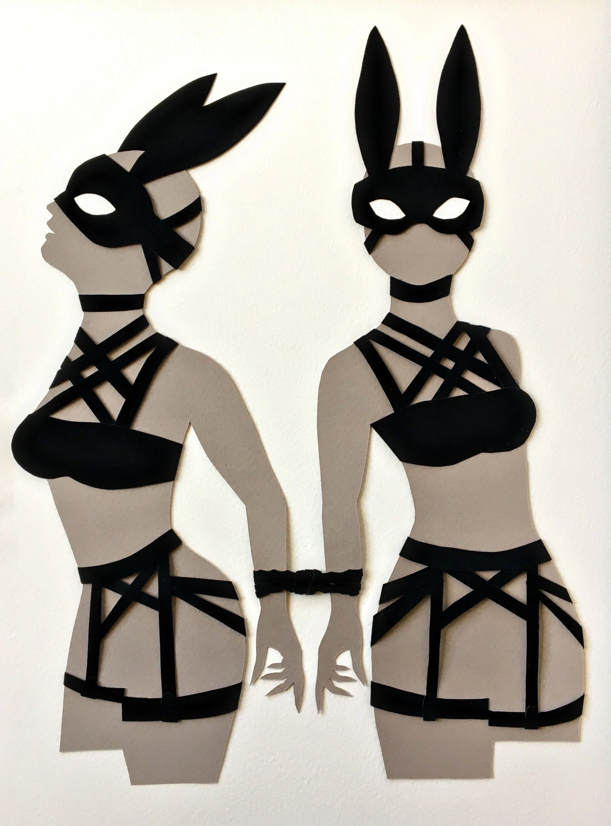LAPINE III Hand cut paper La Bodega Gallery "Venus 2018"