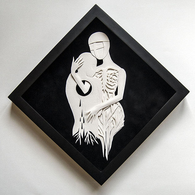  PASSENGER Hand cut paper Hudson Hughes Gallery “On A Dark Night”   
