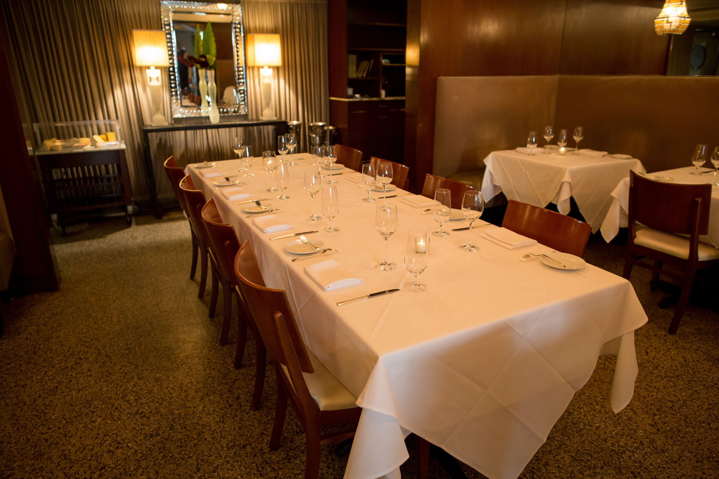 Private Dining No 9 Park, Small Private Dining Rooms Boston Massachusetts