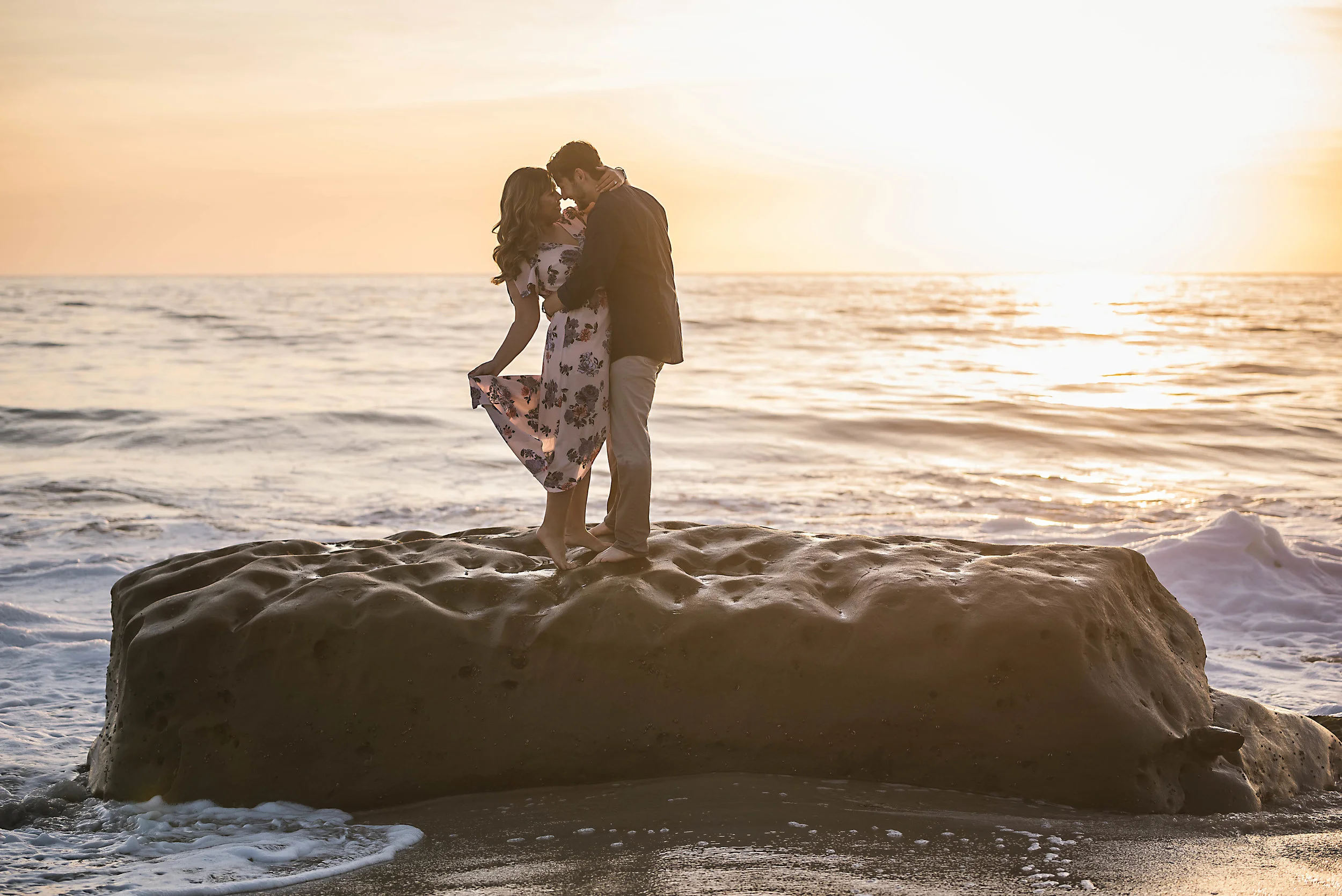 Windansea Beach Engagement Session | Kitrina + Freeman Love Story