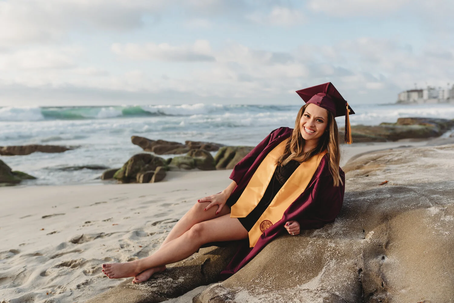 Wind In Your Hair, Sand in Your Toes for Your Graduation Pictures at the Beach